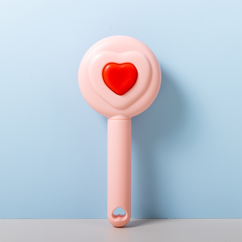 Peine de aguja autolimpiante universal para gatos y perros, depilación con un botón y vello flotante, peine de nudo abierto de acero inoxidable, suministros para mascotas