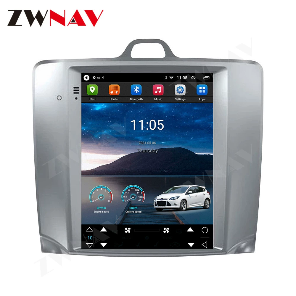 Подходит для Ford Fox 2005-2011 с вертикальным экраном, навигация на Android 11, 4G, полная поддержка сетей, CarPlay
