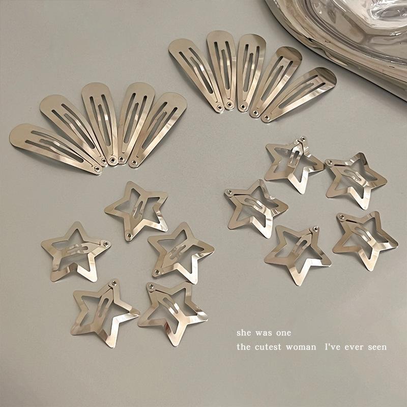 4g Weight Hair Clip Hair Accessories Type Women's Casual Simple Style Star Iron Plating Hair Clip