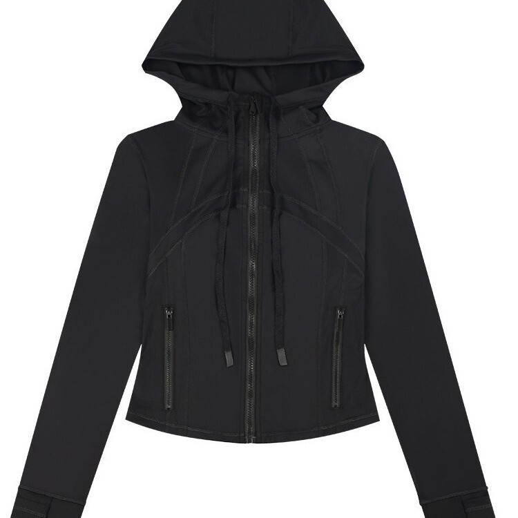 Lulu Original Export Define Short Hooded Jacket Autumn and Winter New Yoga Running Jacket Women's Slim Fit Lulu Original Export Define Short Hooded Jacket Autumn and Winter New Yoga Running Jacket Women's Slim Fit