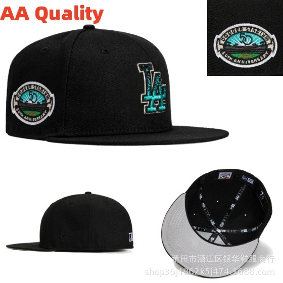 Comercio exterior de alta calidad estadounidense tamaño completamente cerrado sombrero de béisbol Dodge hip-hop Yankees bordado anti-uso sombrero plano