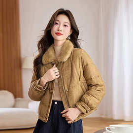 新中式国风羽绒服女2025冬新款高级感时尚气质妈妈装小个子厚外套