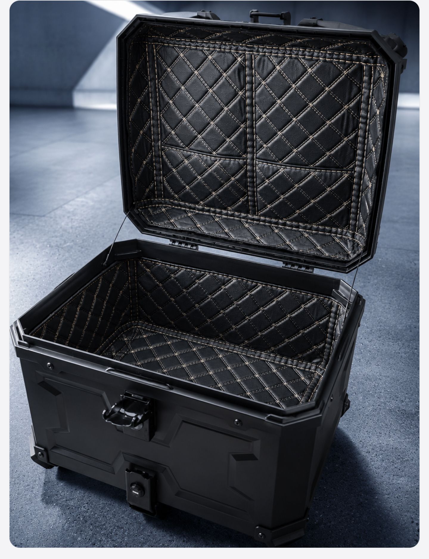 Motorcycle Universal Trunk X Model 45L 55L 65L Non-Aluminum Alloy Pp Rear Trunk No.9 Abs Tool Box
