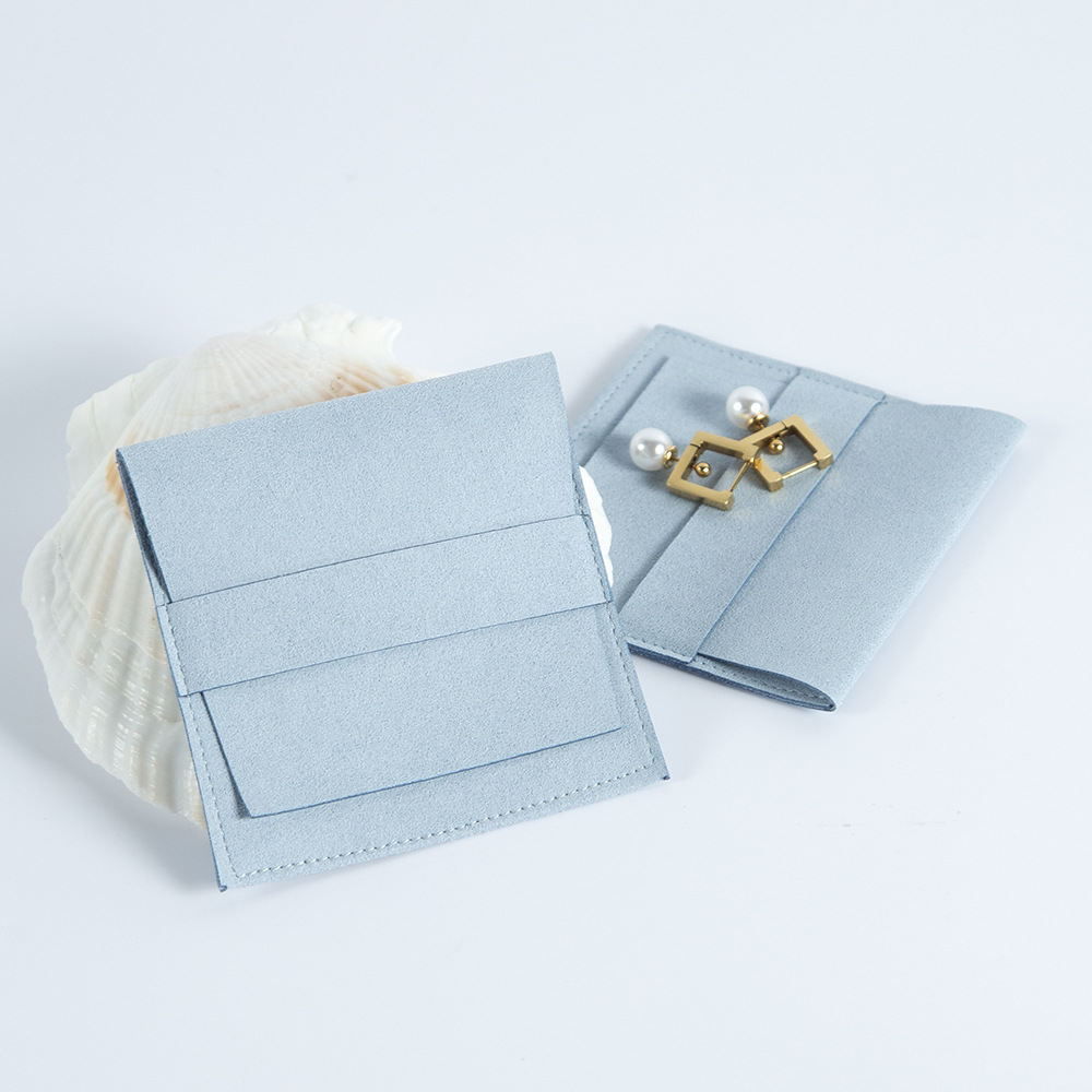 7g Weight Gift Wrapping Supplies Event & Party Supplies Jewelry Packaging Bags Classification 1 Piece Quantity Holiday, Daily Occasion Solid Color Pattern Simple Style Style Factory Direct Supply Ornament Suede Microfibre Cloth Bag Flannel Bag Flip Bead Jewelry Bag Card Bag Wholesale 6
