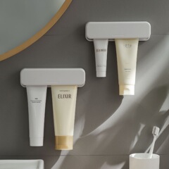 Extended wall-mounted facial cleanser clip without punching wall-mounted toothpaste bathroom toilet rack skin care storage clip