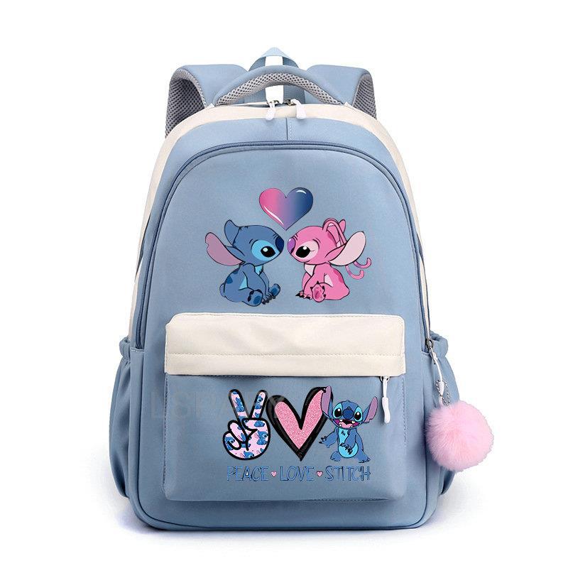 Stitch niños bolso de escuela mochila moda niños mochila de viaje lindo niño niña libro mochila
