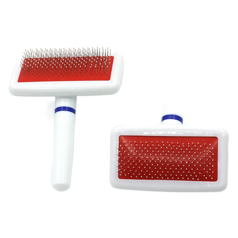 Оптовая собака любимчика Белая Подушка безопасности из нержавеющей стали игла гребень собака щетка из нержавеющей стали гребень для собак зоотовары