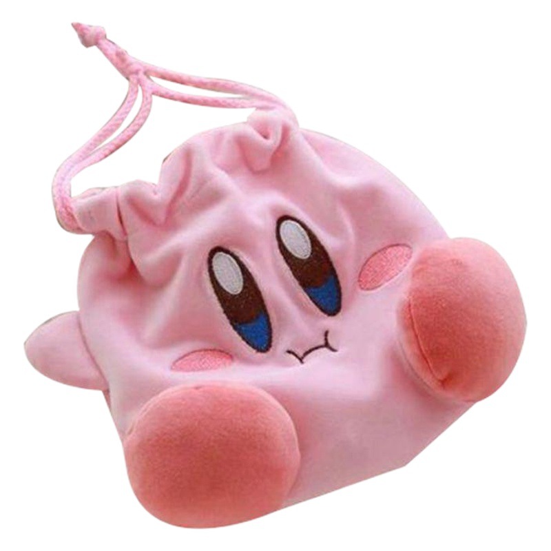 Japonés estrella caqui bolso de lazo rosa de dibujos animados de gran capacidad bolso de la joyería bolsa de cosméticos lindo cordón bolsa de almacenamiento