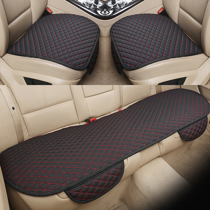 Cojín lavable del asiento de coche cuatro estaciones cojín de asiento de lino universal cojín de asiento de camioneta de tres piezas cojín de asiento individual