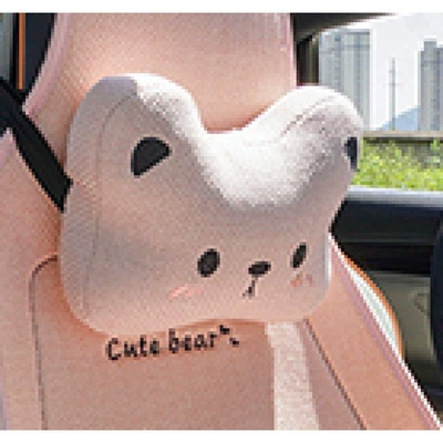 Seat cushion, seat cover: Four Seasons Car - pink-1-headrest-general