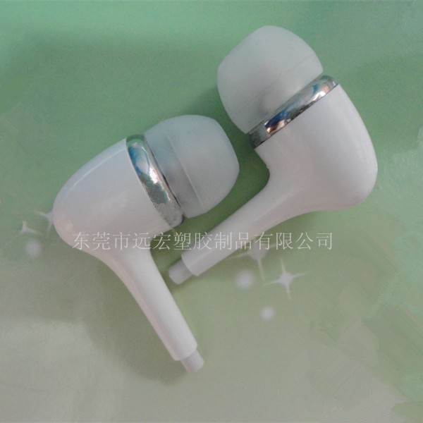 816 耳壳咪壳 圆线连体耳壳 塑胶配件 兼容 通用线控板蓝牙咪壳