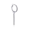 Steel ear clips, 3mm