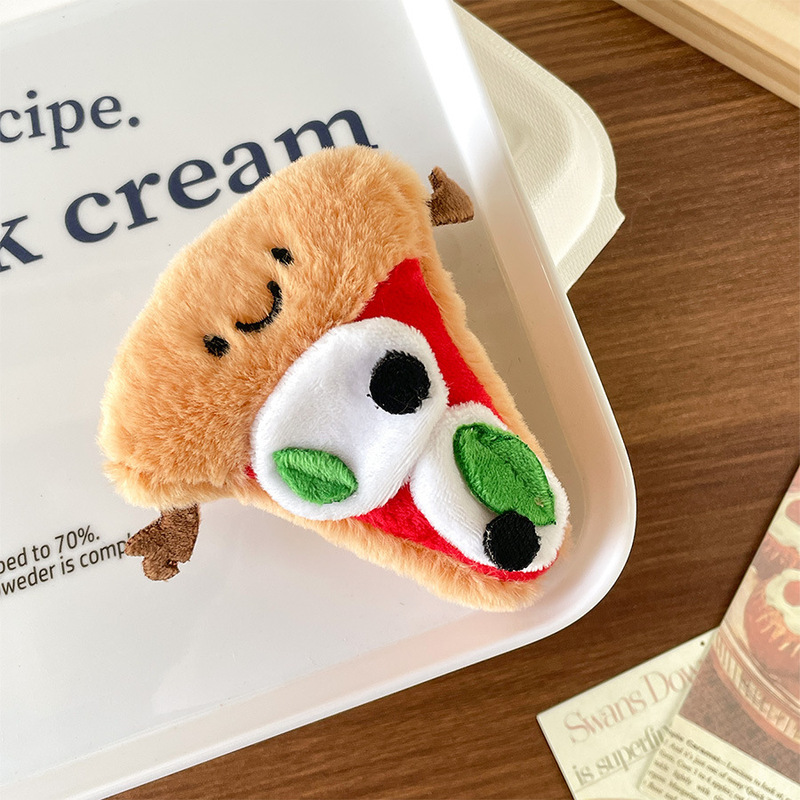 趣味のシミュレーションの食べ物のぬいぐるみのぬいぐるみのペンダントのキーホルダーのタコのサンドイッチの人形は牛の角のカバンの子供を賛美することができます。|undefined