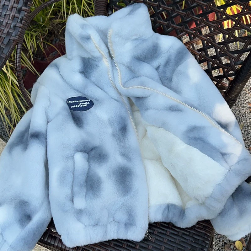 Детский зимний флисовый утепляющий пуховик, свитер, семейный стиль, увеличенная толщина