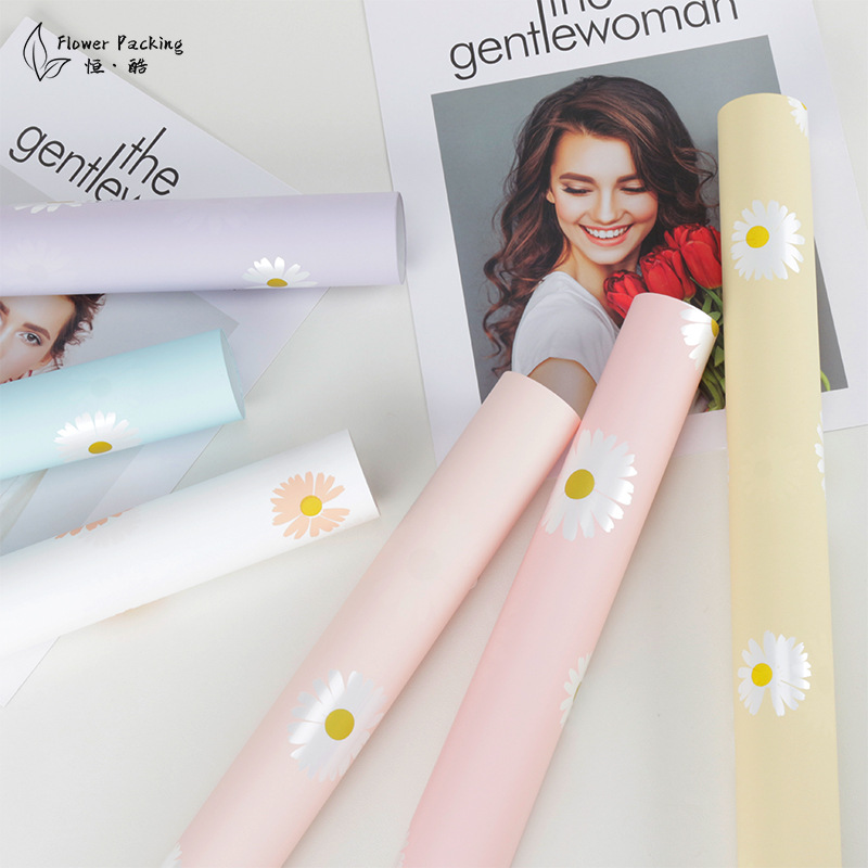 新品花艺包装小清新加厚防水鲜花包花纸花艺花束包装材料清新似你