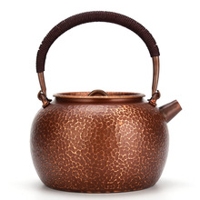 手工高溫鍛造純銅簡約銅壺日式煮水壺養生壺
