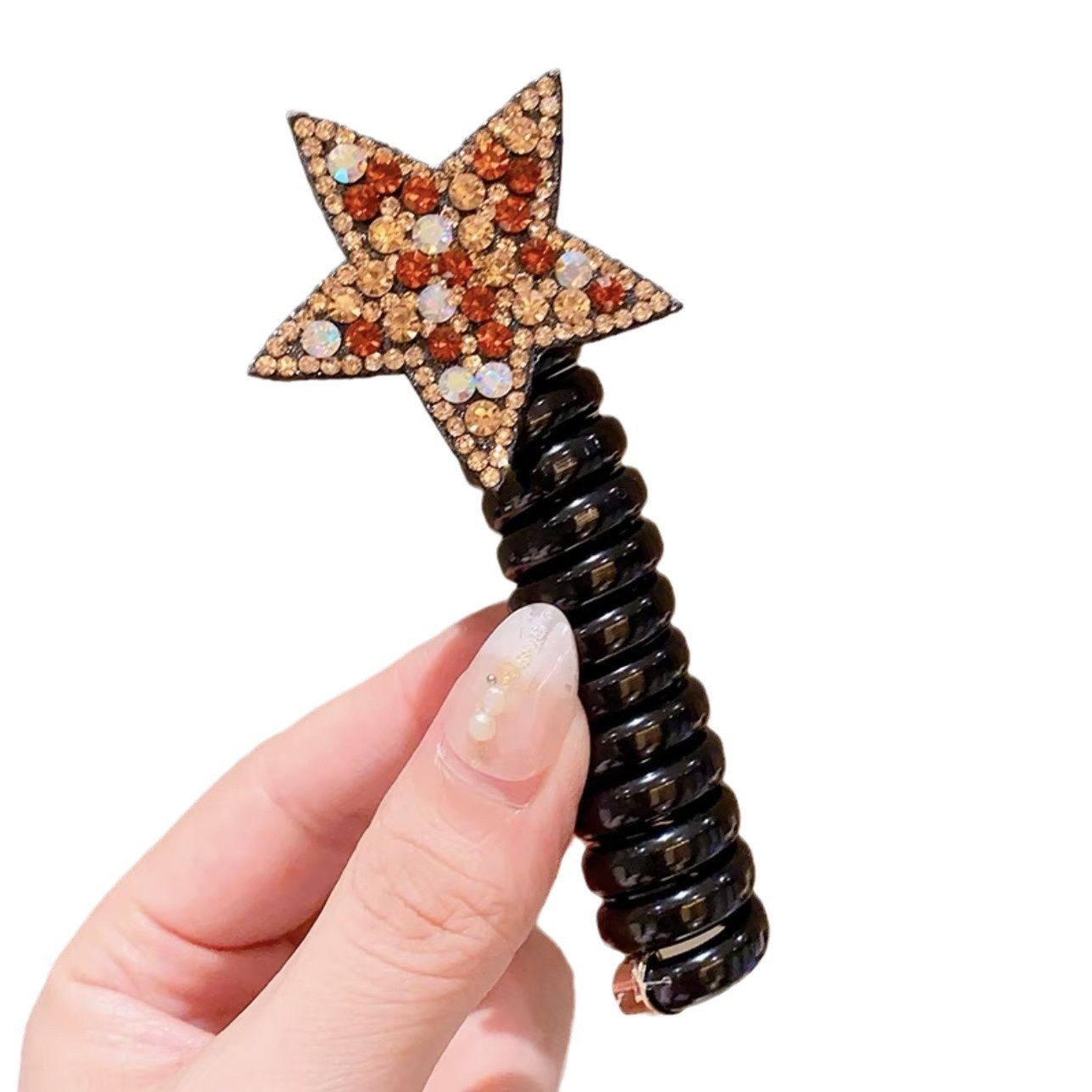 Cabina telefónica bucle de cabello in adorable esmerizado para estudiantes de la escuela primaria cabello de caballo anillo de goma morandi antideslizante