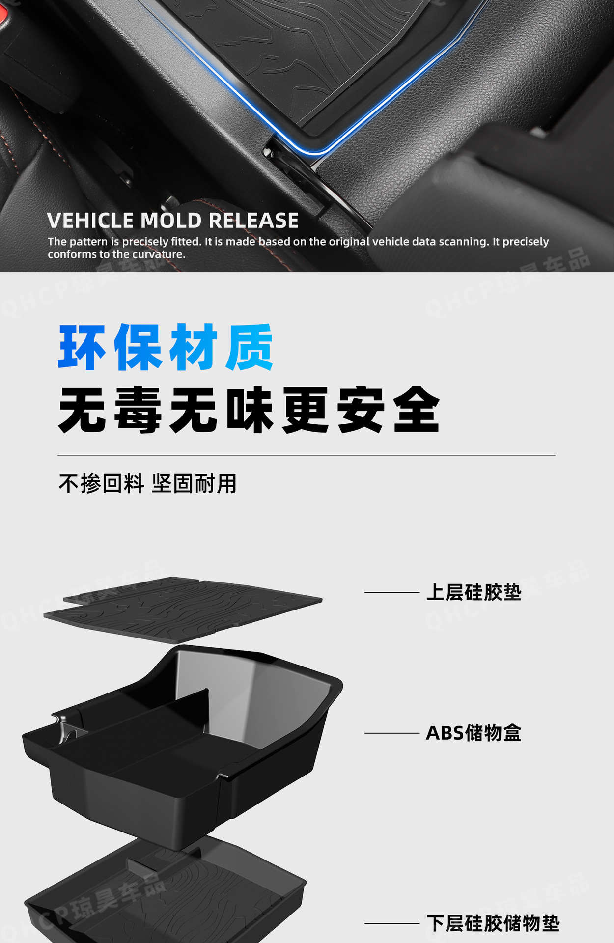 Suitable for 26 Subaru 6Th Generation Forester Central Control Storage Box Forester Storage Box Armrest Box Tray