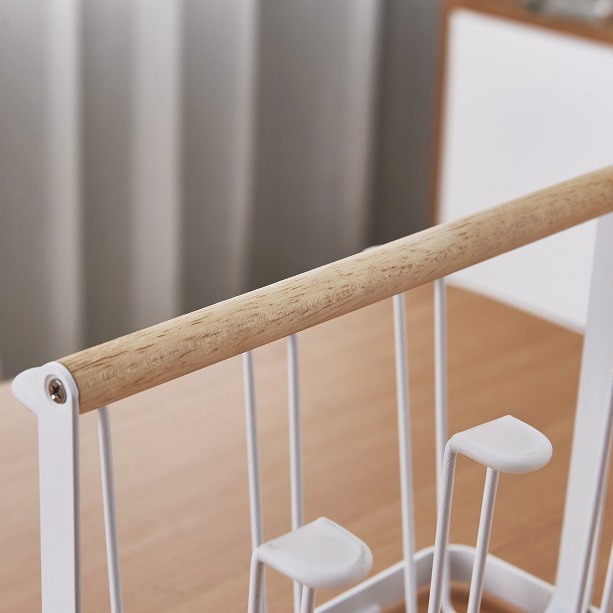 Personalizado estilo japonés de escritorio seis tazas de cocina estante de metal hierro forjado almacenamiento de drenaje colgante de tazas