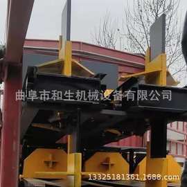 35吨压力劈木机液压破木器发货图片柴油动力劈材机升降十字刀劈柴