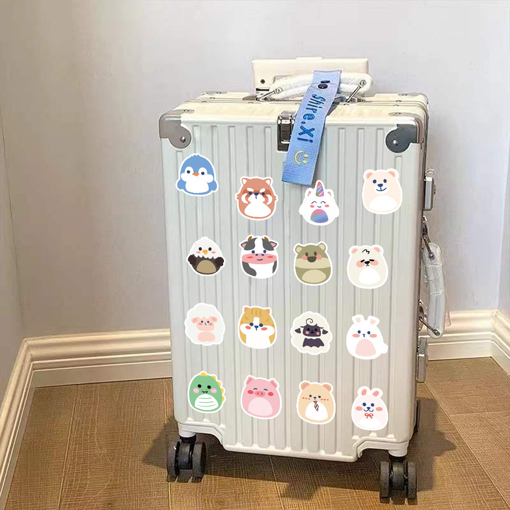 21g Weight Stickers Stationery Type 1 Set Quantity Learning Occasion PVC self-adhesive Material Animal, Cartoon Pattern Cute Style 1 Set Animal Cartoon Learning PVC Self-adhesive Cute Stickers 4