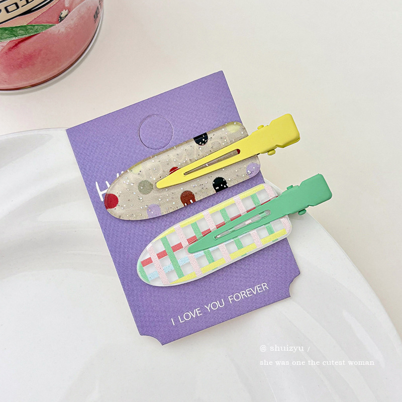 Flores rosadas pinzas de cabello 2025 nueva dulce frente lateral de la mujer frange pinzas de cabello rotas lindas pinzas de boca de pato sin marcas