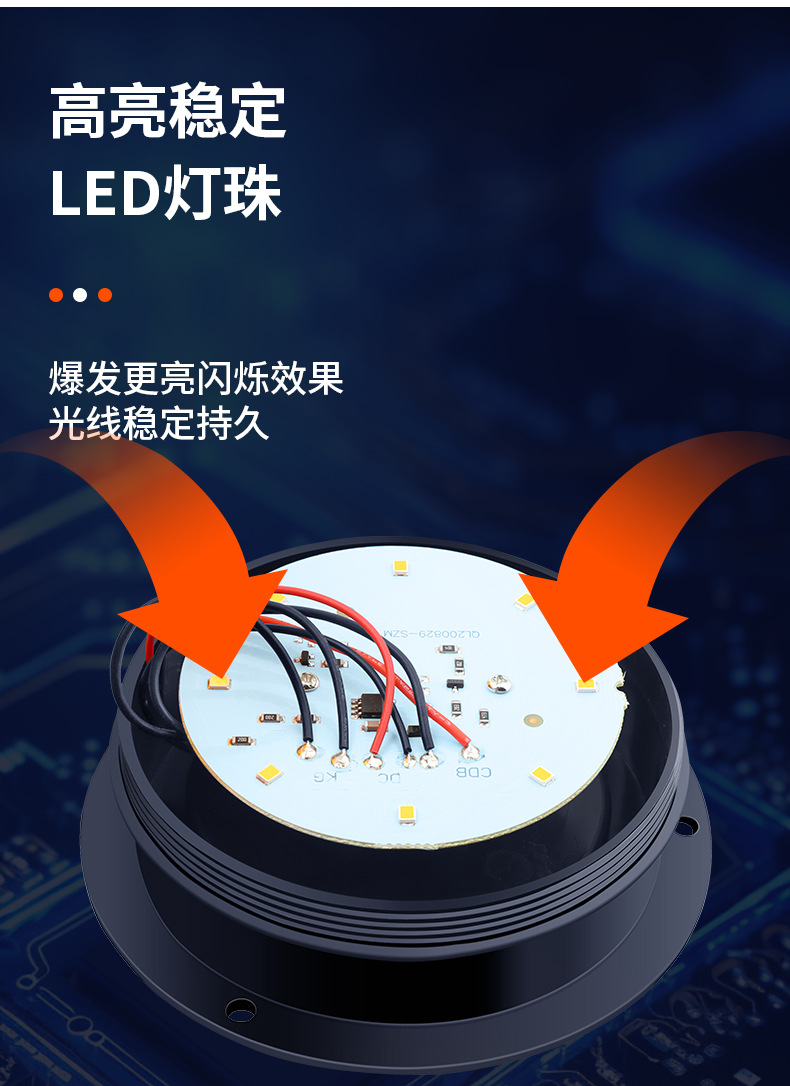 Solar Warning Light, Car Warning Light, Night Safety Warning Flash Light, Magnet Suction Roof Light