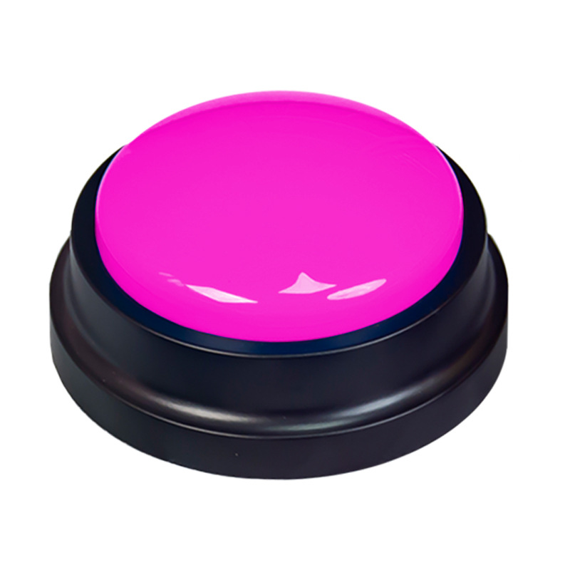 Botón de grabación de comunicación para mascotas botón de voz perro habla gatos campana comer juguetes de grabación de voz entrenamiento