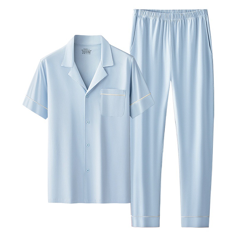 60 algodón modal mezclado primavera, verano y otoño de las mujeres pijamas cardigan Delgado traje desgaste en el hogar stock