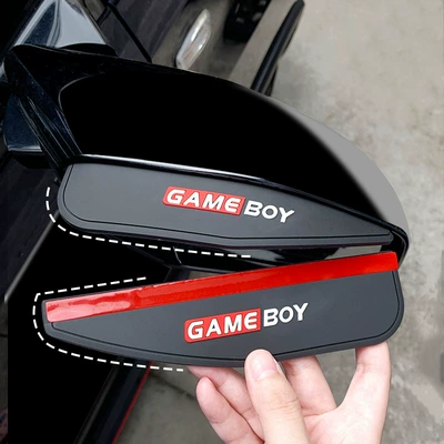 Rain shield rearview mirror modified car double - gb-rearview-mirror-rain-eyebrow-classic-black