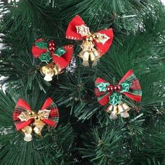 クリスマス装飾リボン鈴付きクリスマスツリーペンダントクリスマスDIY鈴飾りギフトボックス飾り