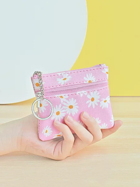 Key Bag Women's Bag Fashion Printed Coin Bag Small Fresh All-match Coin Purse New Casual Small Card Bag Mini