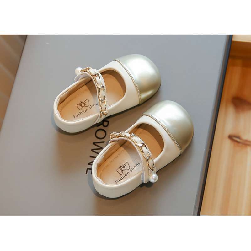 2025 Autumn Girls' Fashion Korean Style Single Shoes Dance Shoes Soft Sole Soft Surface Patent Leather Round Toe Princess Shoes