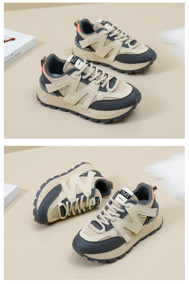 Damen Sneaker Forrest Gump Stil Mit Dicker Sohle Für Den Alltag_voghion.com
