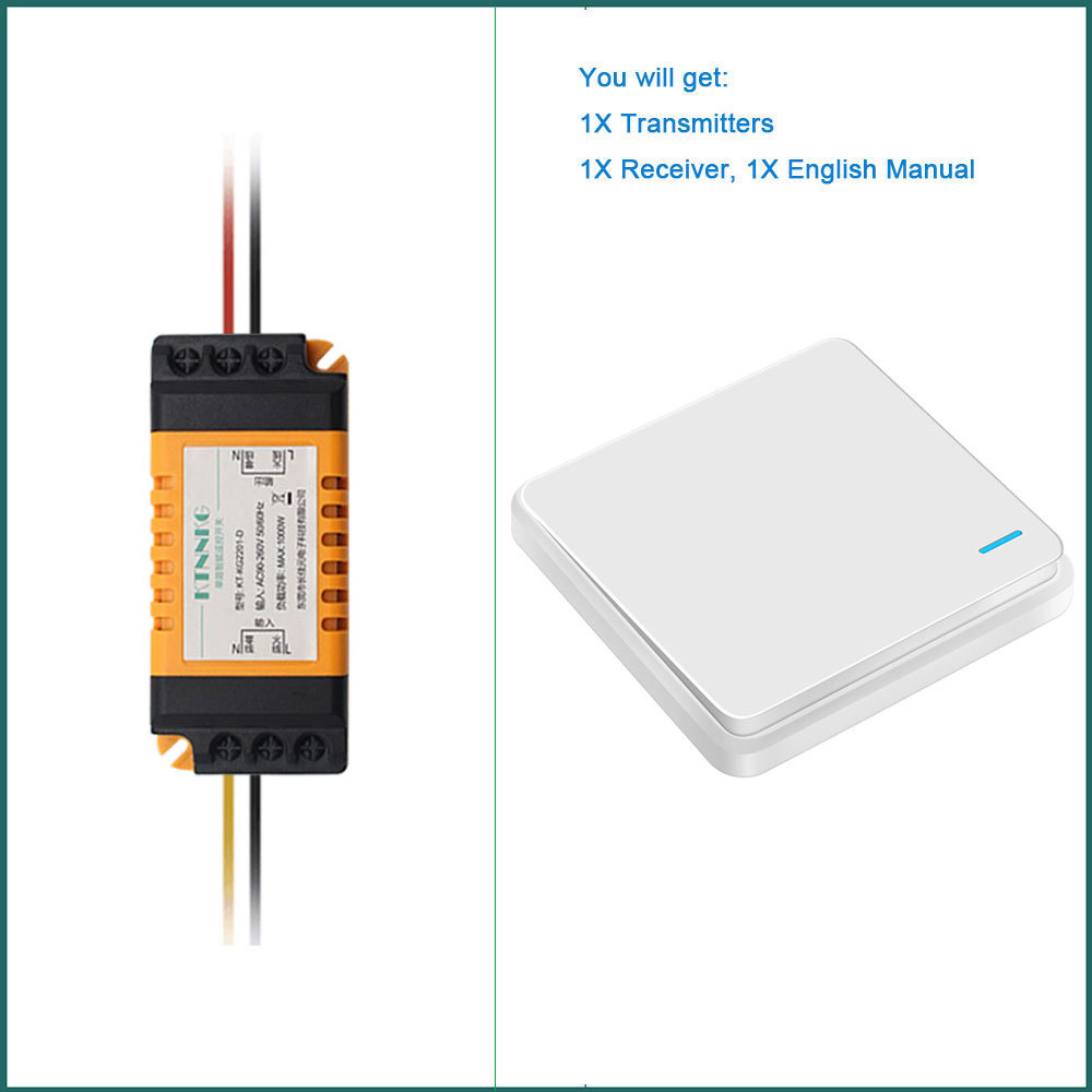 220v单路灯具无线遥控开关免布线随意贴家装改遥控装修433M