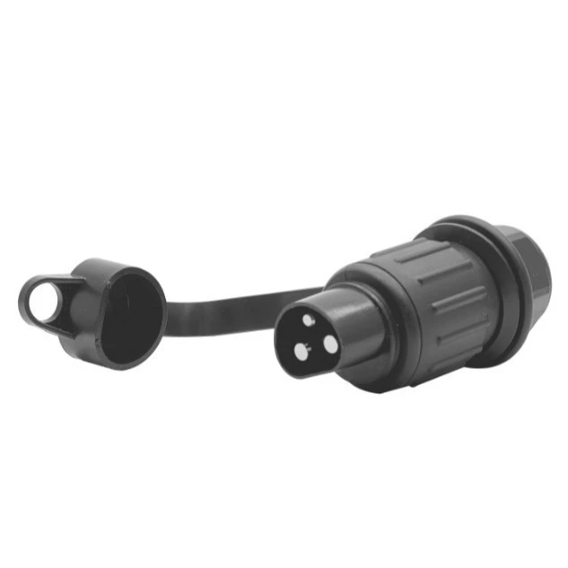 Разъем TM3055B, 3-контактный, 12В, для трактора, гайковый, европейского типа, для сигнальных огней прицепа