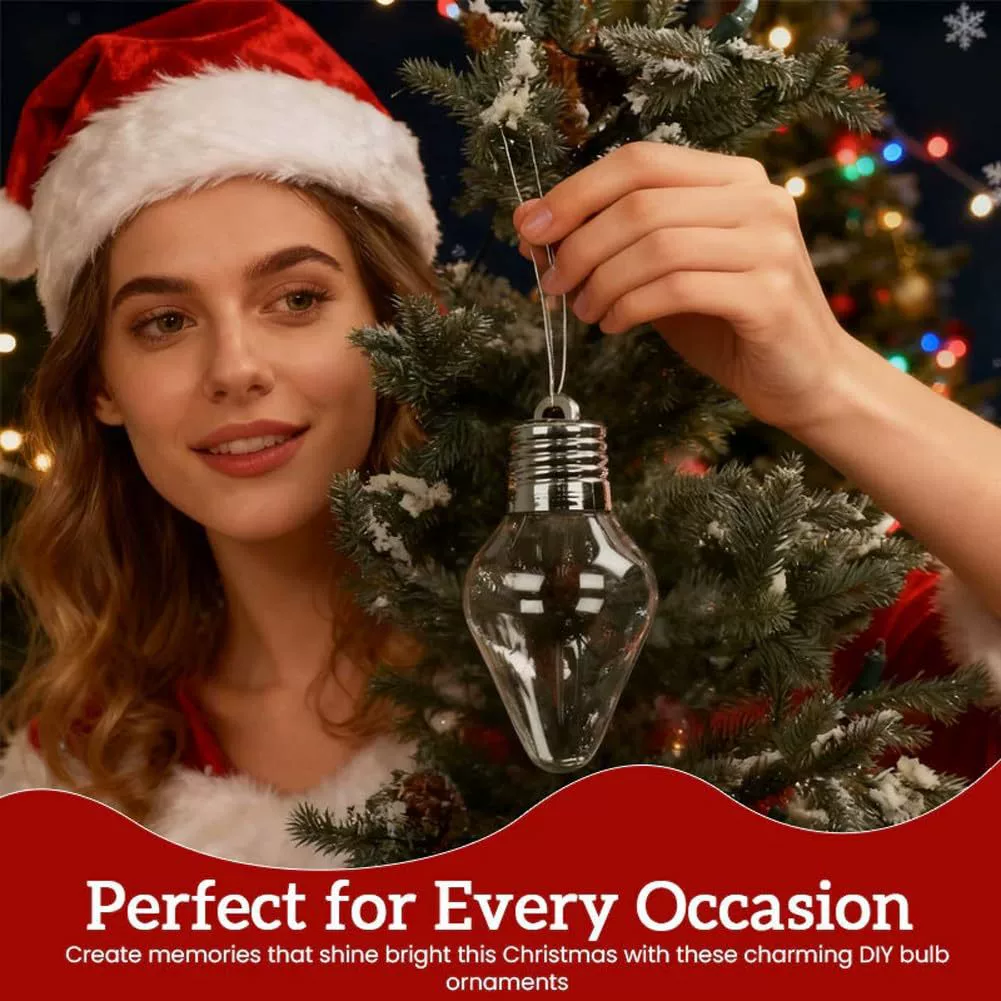 [亚马逊跨境 Christmas Bulb Gift Jar рождественская лампочка подарочная банка украшение подвеска]
