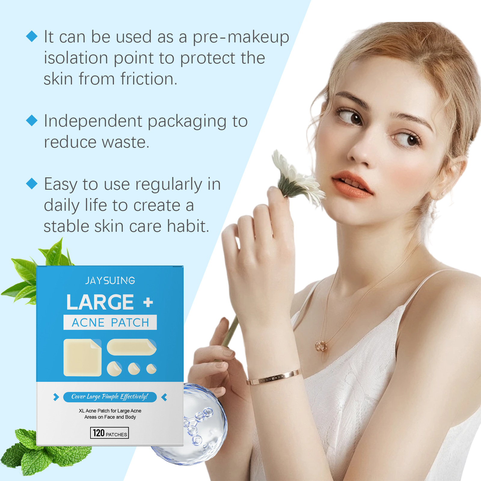 Soft nutritious handheld acne patch from black spots for face