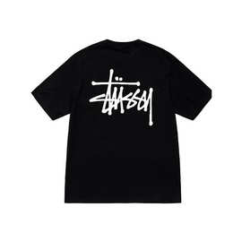 美式潮牌嘻哈高街小众字母印花基础款夏纯棉短袖T恤男女宽松STU西