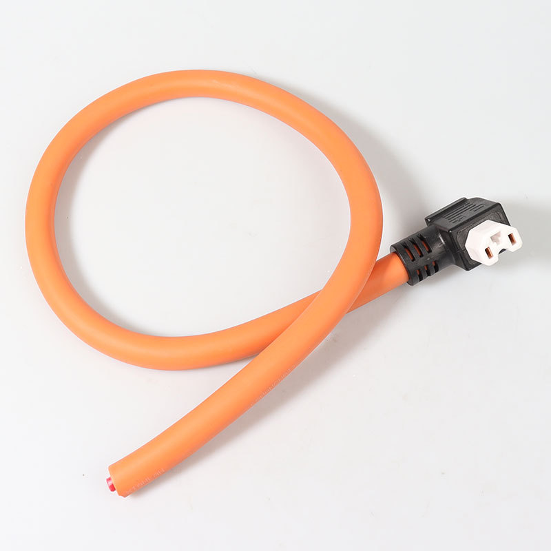 10 Square Ceramic Bent Female Connector for Electric Motorcycle Charging Port, Lithium Battery with Protective Net for Electric Vehicles