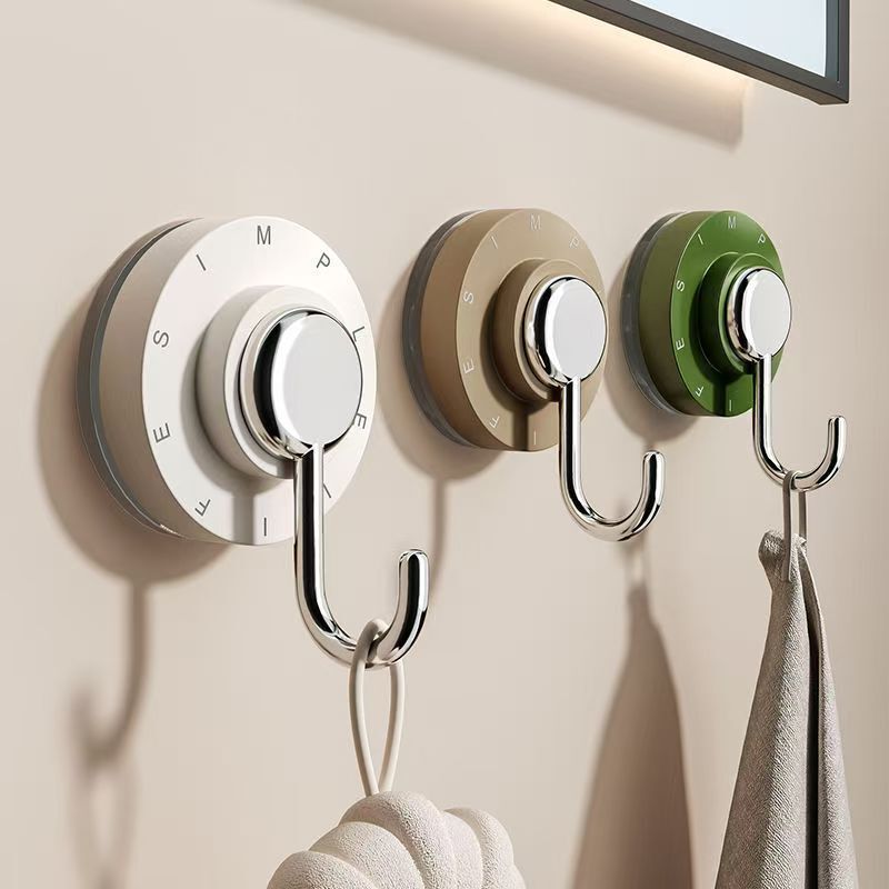 Vacuum Hook Suction Cup Household Rotating Suction Cup Hook Bathtub Refrigerator Wooden Door Tile Nail-Free Hook Vacuum Hook Suction Cup Household Rotating Suction Cup Hook Bathtub Refrigerator Wooden Door Tile Nail-Free Hook