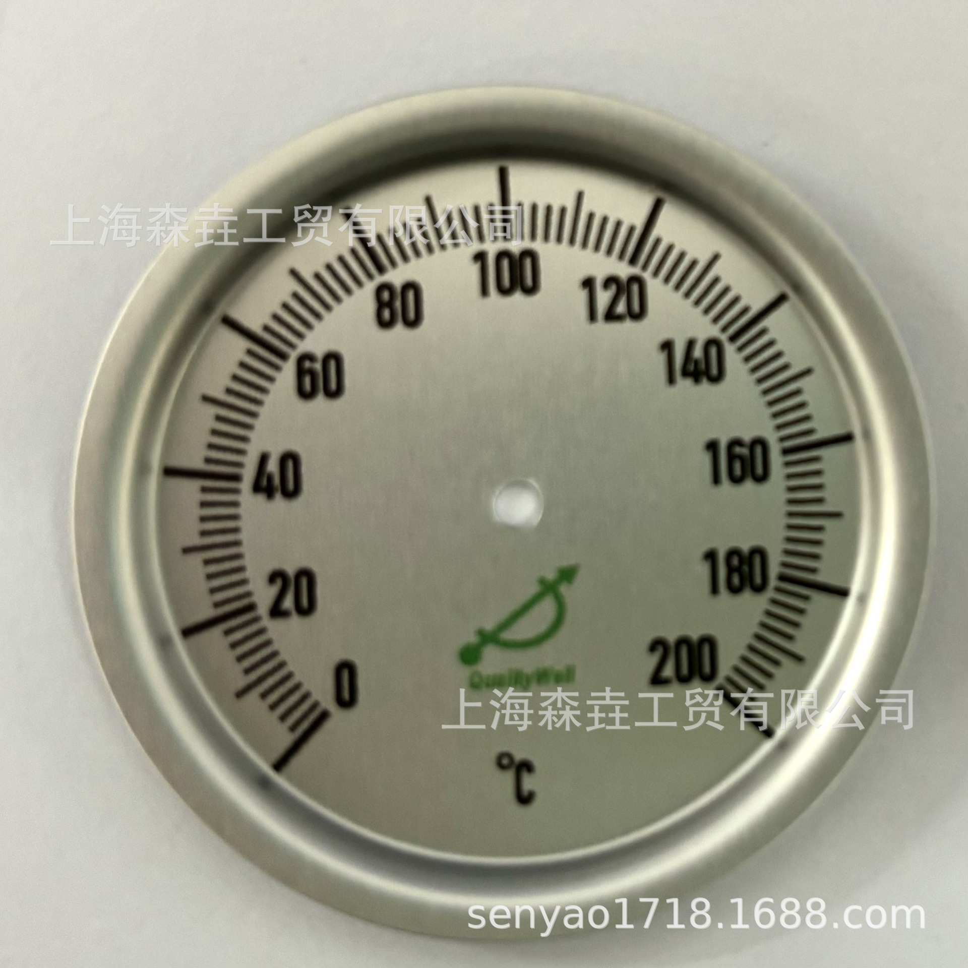 T221F温度可选快速响应双金属温度计后法兰安装式表盘指针铝制
