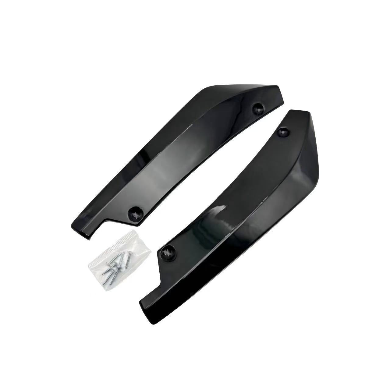 Cross-Border Car Surround Black Carbon Fiber Rear Corner Rear Lip Anti-Collision Exterior Modification Accessories Rear Spoiler Rear Corner