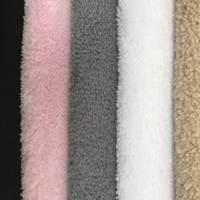 Tejido de punto de terciopelo de algodón de doble cara Terciopelo Ártico franela de textiles para el hogar image 3