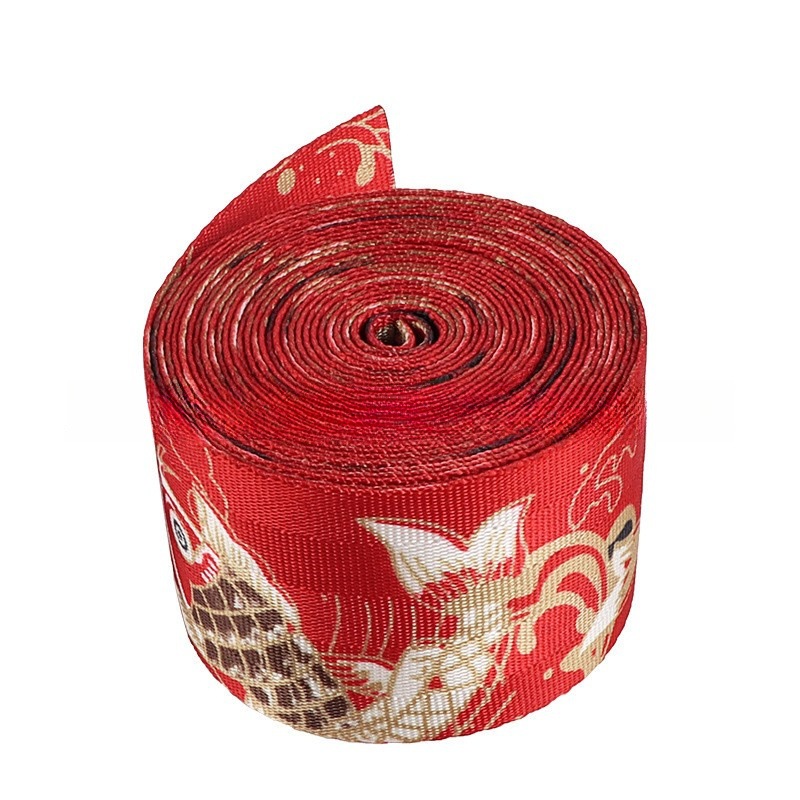 Car modification belt and wind carp seat safety belt 4.8cm wide color modification belt woven