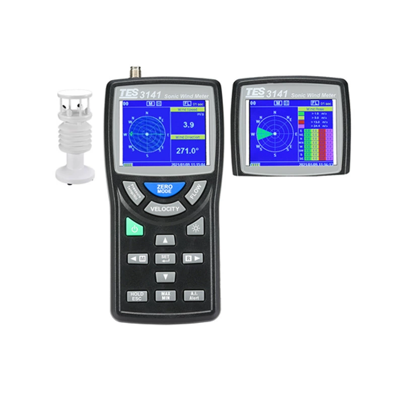 TES-3141T Ультразвуковой измеритель направления и скорости ветра