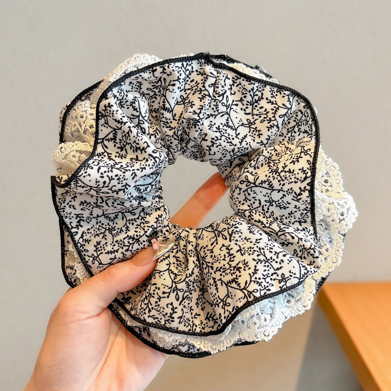 Estilo pastoral francés, diadema de intestino grueso, accesorios para el cabello dulce de alta calidad para mujer, cuerda para la cabeza, nueva cuerda para el cabello de todo fósforo, banda elástica alta