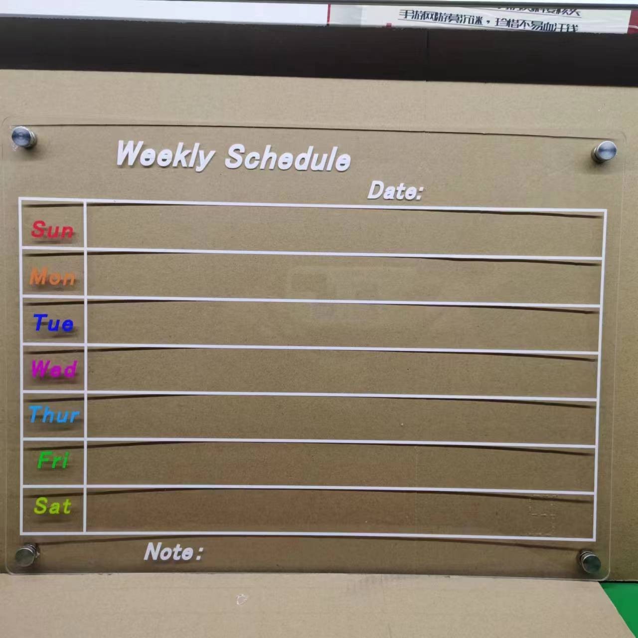 Aitee acrílico magnético seco borrar tablero calendario adecuado para refrigerador transparente seco borrar calendario adecuado para refrigerador image 20