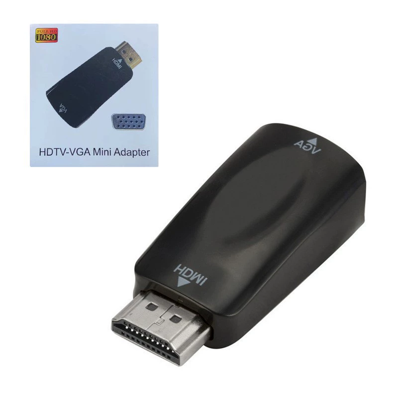 HDMI к VGA с аудио, конвертер питания, кабель VGA, HDMI аудио и видео, ротор высокое разрешение компьютера