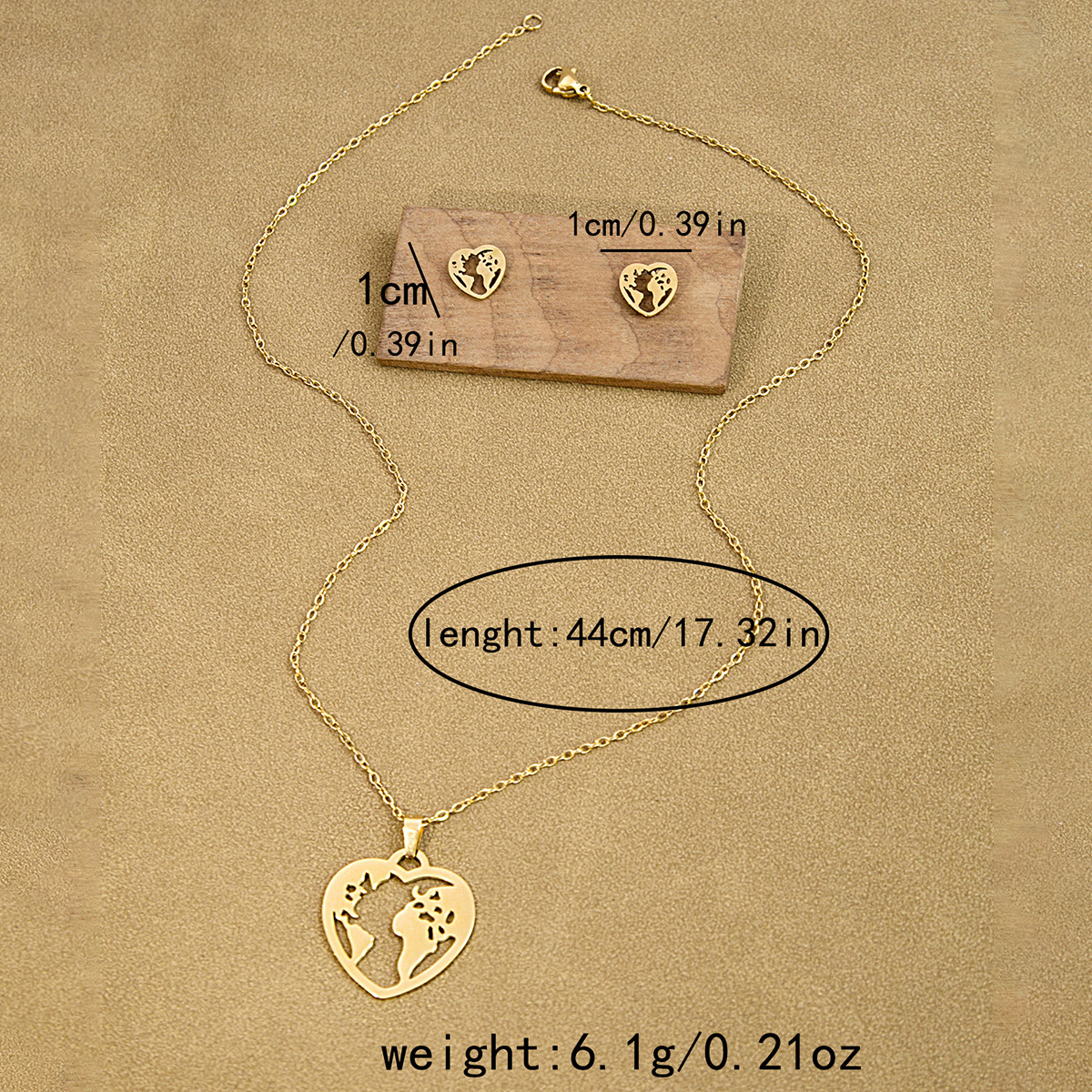Stainless steel earrings, necklace set, geometric cross, palm, eye, rose pendant jewelry_voghion.com